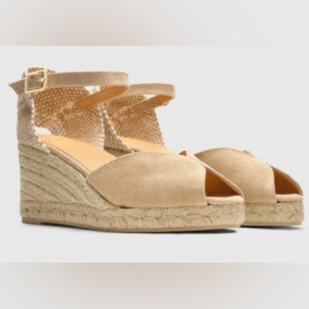 Castaner Tan Espadrille Wedges